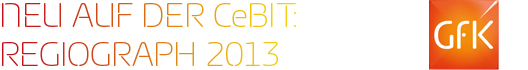 Neu auf der CeBIT: RegioGraph 2013