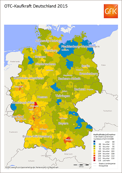 OTC-Kaufkraft Deutschland - GfK GeoMarketing