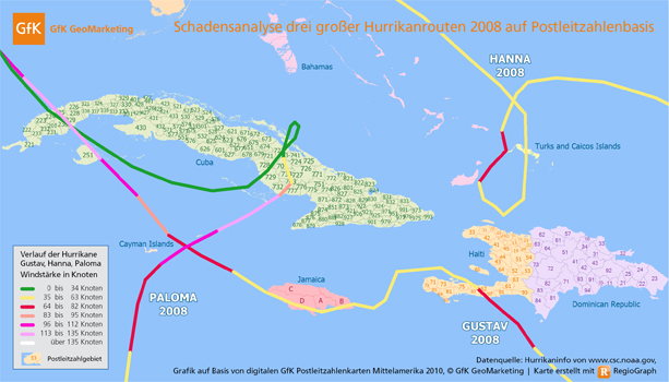 Neue GfK-Landkarten für Mittelamerika: Zuverlässige Basis für das Risiko-Management - GfK GeoMarketing