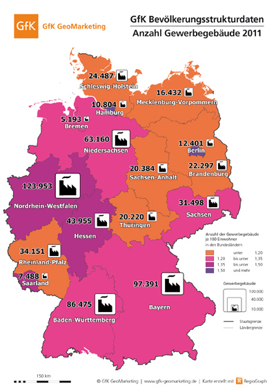 Gewerbestruktur: GfK Bevölkerungsstrukturdaten 2011 - GfK GeoMarketing